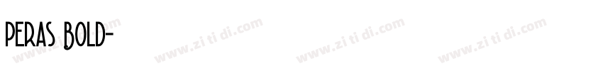 Peras Bold字体转换